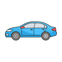 Fototapeta premium sedan icon, sedan vector illustration-simple illustration of sedan, perfect for sedan logos and icons
