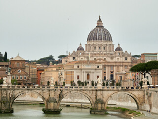 Fototapeta premium Vatican City. Vatican City, a city-state located within Rome, Italy, is the headquarters of the Roman Catholic Church. It is the home of the Pope and a treasure trove of iconic architecture and art.
