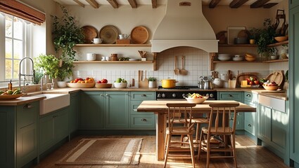 The kitchen where cozy moments and meals meet warmth
