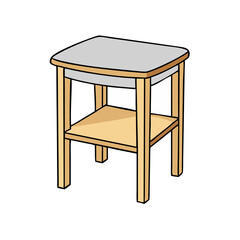 side table icon, side table vector illustration-simple illustration of side table, perfect for side table logos and icons