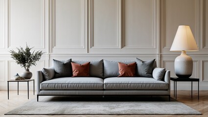 The perfect balance of sophistication and simplicity in this minimalist sofa