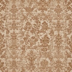 Subtle beige and brown damask, classic ornate wallpaper design  Seamless repeat , wallpaper, damask