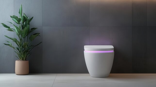 Smart toilet with aromatherapy diffuser, customizable fragrance settings for a spalike bathroom experience