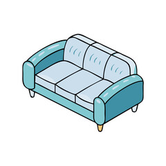 Fototapeta premium sofa bed icon, sofa bed vector illustration-simple illustration of sofa bed, perfect for sofa bed logos and icons