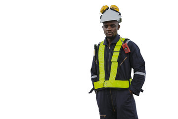 Industrial Plant Maintenance Engineer On Transparent Background PNG (Photo)