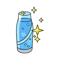 sparkling water icon, sparkling water vector illustration-simple illustration of sparkling water, perfect for sparkling water logos and icons