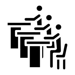 Classroom Vector Glyph Icon Design