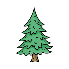 Fototapeta premium spruce tree icon, spruce tree vector illustration-simple illustration of spruce tree, perfect for spruce tree logos and icons