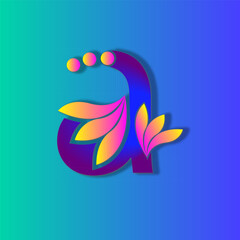 letter art or logo design 'a'