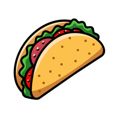 tacos icon, tacos vector illustration-simple illustration of tacos, perfect for tacos logos and icons