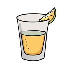 tequila shot icon, tequila shot vector illustration-simple illustration of tequila shot, perfect for tequila shot logos and icons