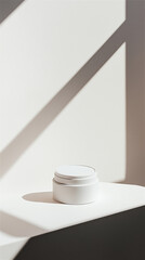 Jar of cream without label