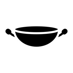 Wok Vector Glyph Icon Design