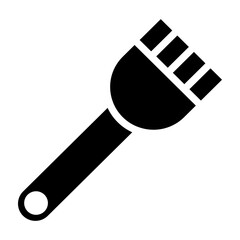 Pastry Brush Vector Glyph Icon Design