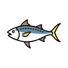 tuna icon, tuna vector illustration-simple illustration of tuna, perfect for tuna logos and icons
