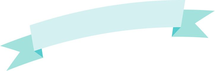 Flat ribbon banner in pastel tone. Ideal for soft-themed designs such as invitations, baby events, romantic projects, packaging, branding, or decoration with a gentle and minimalist look.