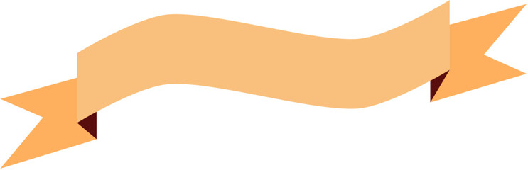 Flat ribbon banner in pastel tone. Ideal for soft-themed designs such as invitations, baby events, romantic projects, packaging, branding, or decoration with a gentle and minimalist look.