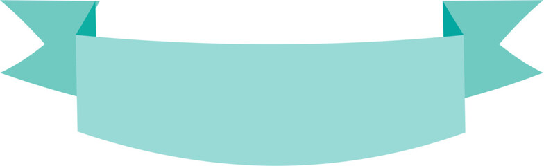 Flat ribbon banner in pastel tone. Ideal for soft-themed designs such as invitations, baby events, romantic projects, packaging, branding, or decoration with a gentle and minimalist look.