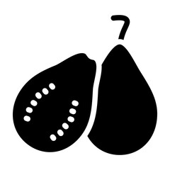 Guava Vector Glyph Icon Design