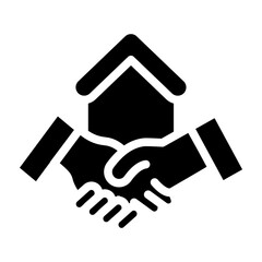 Real Estate Vector Glyph Icon Design