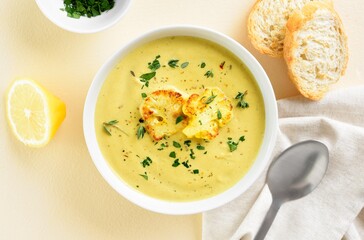 Cauliflower cheese soup