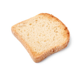 One piece of fresh toast bread isolated on white