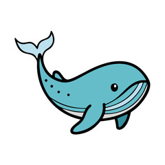 whale icon, whale vector illustration-simple illustration of whale, perfect for whale logos and icons