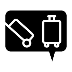 Travel Blogging  Vector Glyph Icon Design