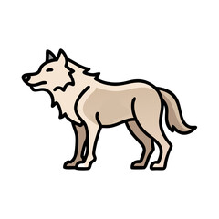 wolf icon, wolf vector illustration-simple illustration of wolf, perfect for wolf logos and icons