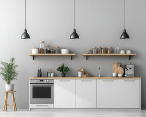 Smart ecofriendly stainless steel kitchen with solarpowered appliances, sustainable materials, and a modern aesthetic
