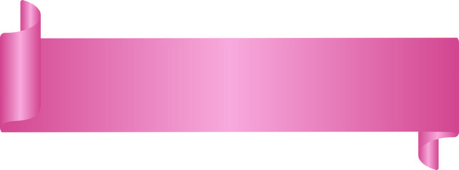Obraz premium Pink gradient ribbon banner vector
