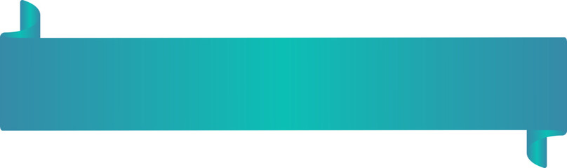 Green tosca gradient ribbon banner vector