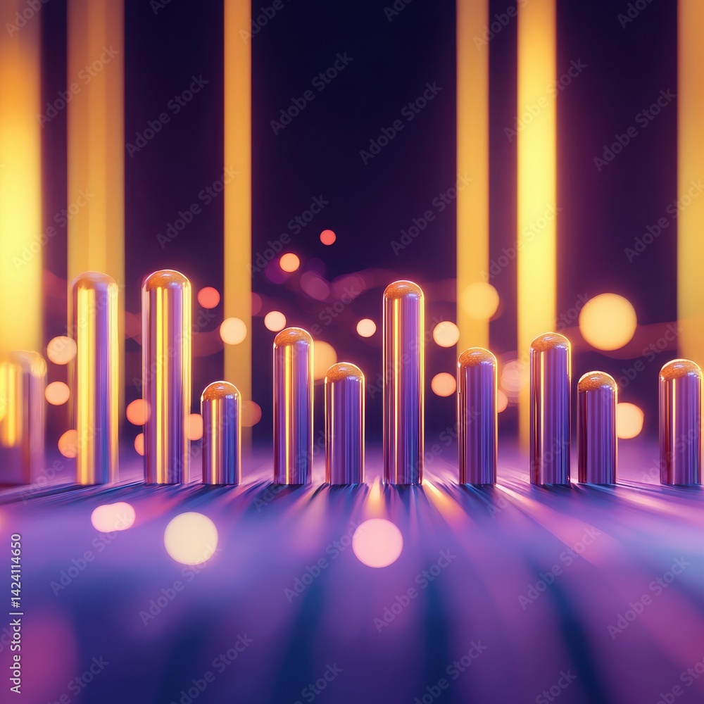 Poster dynamic ai-enhanced sales forecasting model visualization technology lab digital artwork futuristic 