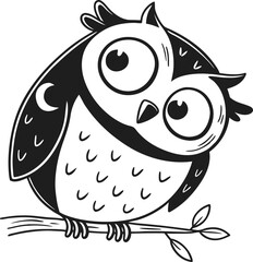 Printeye, owl, silhouette, wildlife, wing, bird, illustration, isolated, wild, animal