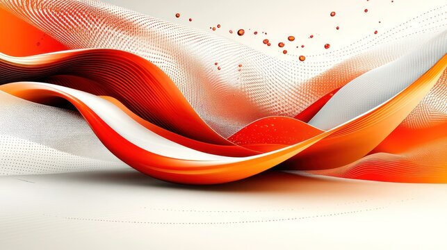 Colorful waves merge and dance together, bringing energy to the space with elegance