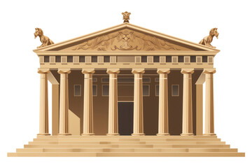 Fototapeta premium PNG Pathenon architecture building column.