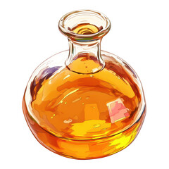 Clear fish sauce isolate in photography minimalist food product studio view