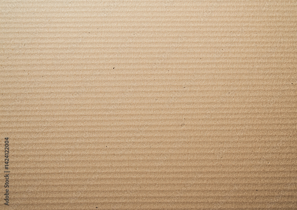Aufkleber a close up shot of corrugated cardboard showing its texture and horizontal lines across the entire f