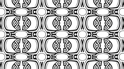 Abstract Seamless geometric patterns| random symbols textures| Japanese seamless pattern| Simple vector graphics.