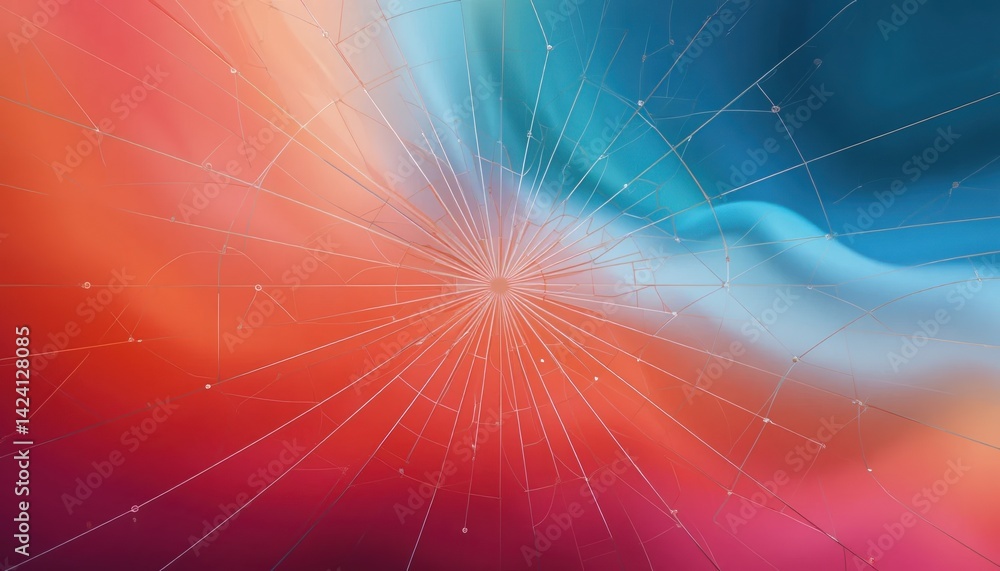 Poster dynamic abstract background design featuring vibrant colors and patterns digital art colorful visual