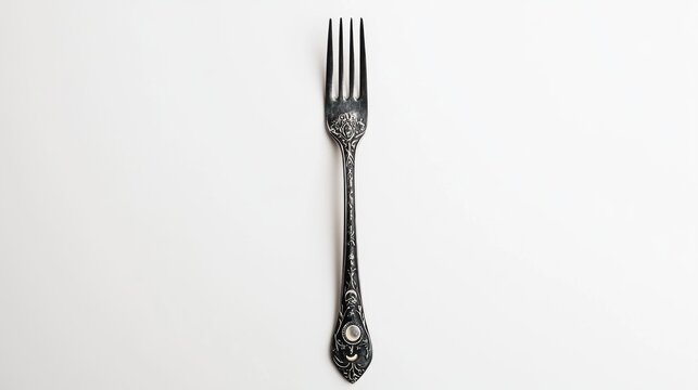 Antique silver fork