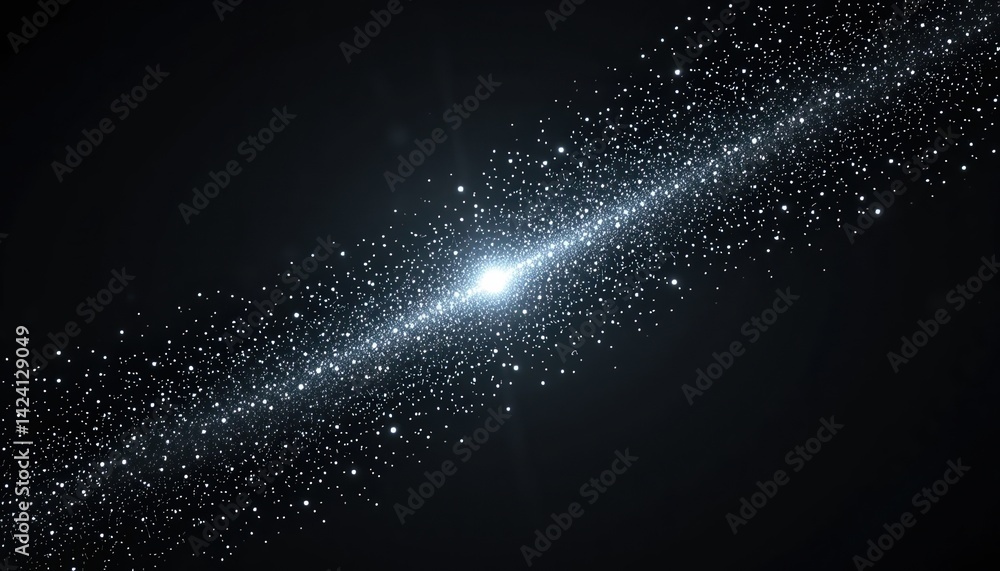 Aufkleber astronomical event showcasing a distant galaxy outer space digital art cosmic environment wide-angle