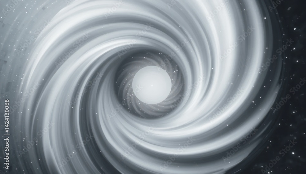 Poster exploring cosmic phenomena a spiral galaxy fractal digital artwork outer space abstract viewpoint vi
