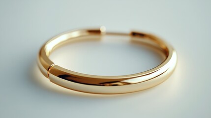 Elegant gold hoop earring