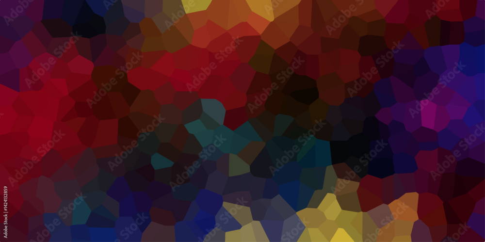 Poster abstract colorful background with triangles. background of crystallized. seamless mosaic and low pol