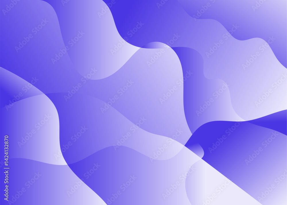Poster solid background and pattern image abstract digital artwork that consists of solid colors and waves.