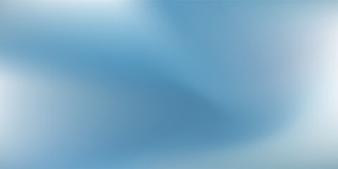 Fototapeta premium Ilustrator panoramic abstract blue background for product presentation with sunlight and blurred simple