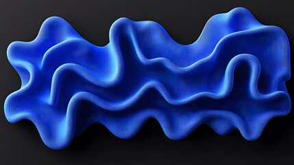 Obraz premium electric blue surface with abstract, geometric shapes and slight sheen, creating a modern, high-energy appearance 