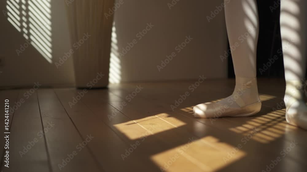 Poster sunlight casting patterns on the floor during a quiet moment of reflection in an indoor space