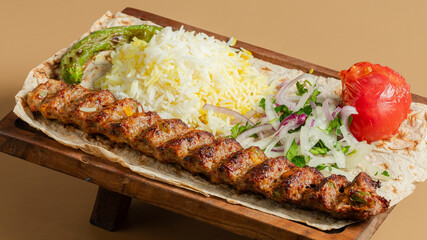  kebab assortment on big tray